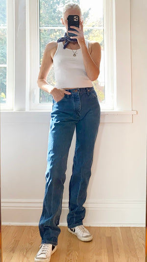 Vintage Wrangler Dark Blue Wash Jeans size 30 or 31