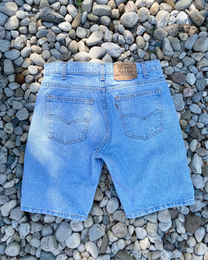 Vintage Levis Orange Tab Shorts Light Wash Size 30