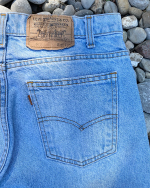 Vintage Levis Orange Tab Shorts Light Wash Size 30