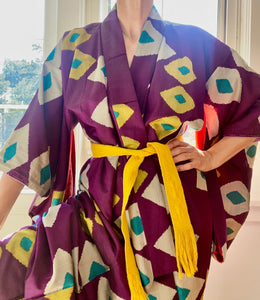 Vintage Meisen Silk Purple Kimono
