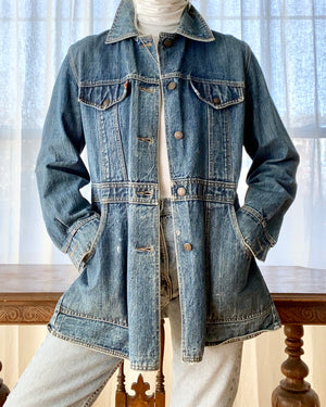 Vintage 1970s Levis Orange Tab Chore Safari Style Jacket USA