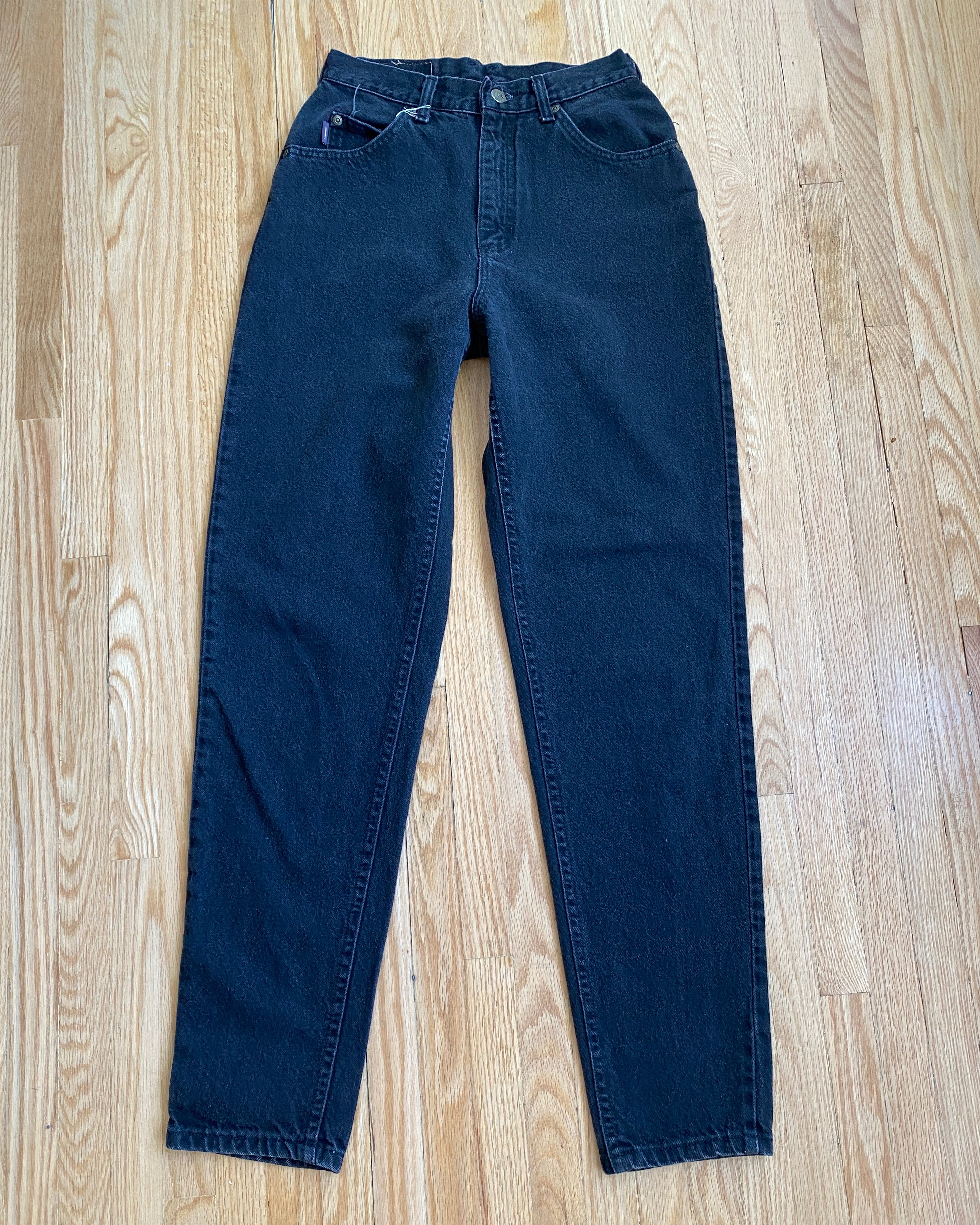 Vintage Riders Black Wash Jeans size 28 Made in USA