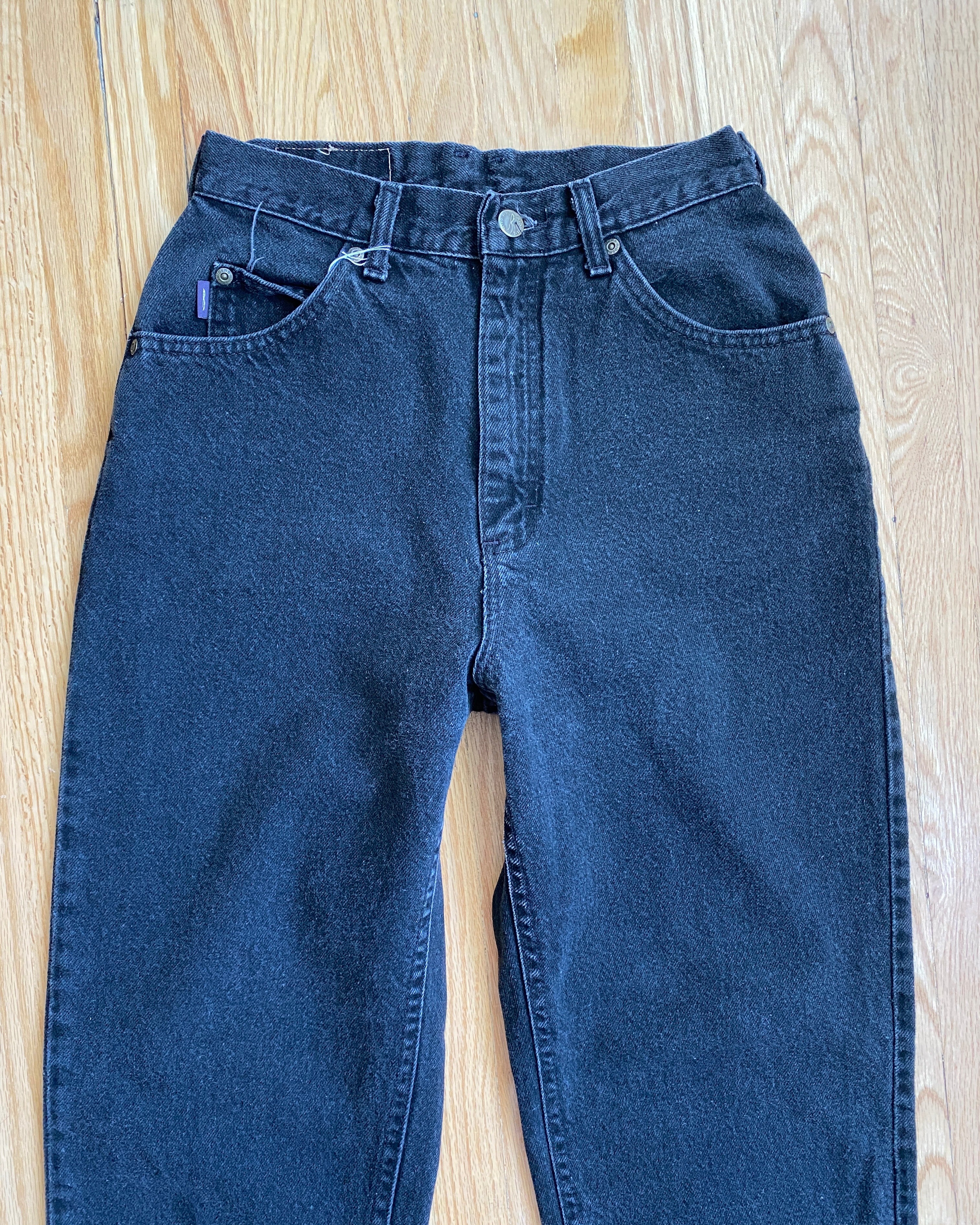 Vintage Riders Black Wash Jeans size 28 Made in USA