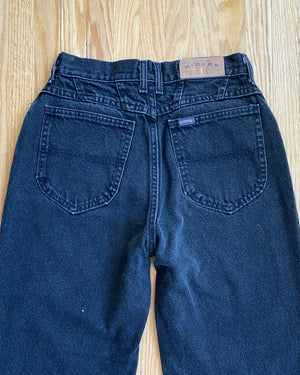 Vintage Riders Black Wash Jeans size 28 Made in USA