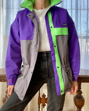 Vintage 1980s FAR WEST Color Block Ski Jacket