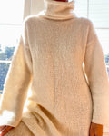 BOZIDARA Alpaca Sweater Dress in Ivory