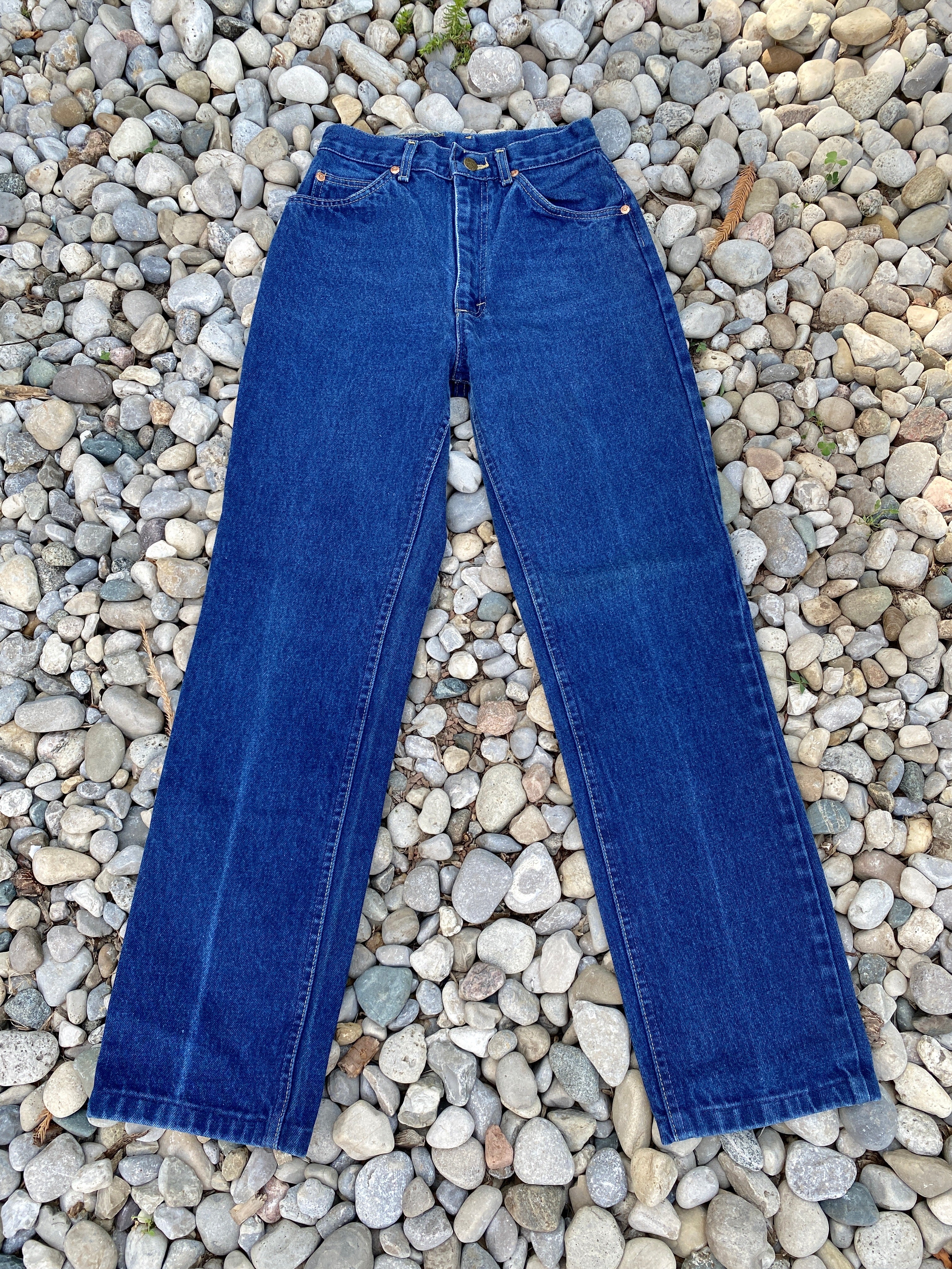 Vintage Lee Riders Dark Blue Wash Jeans size 24 USA
