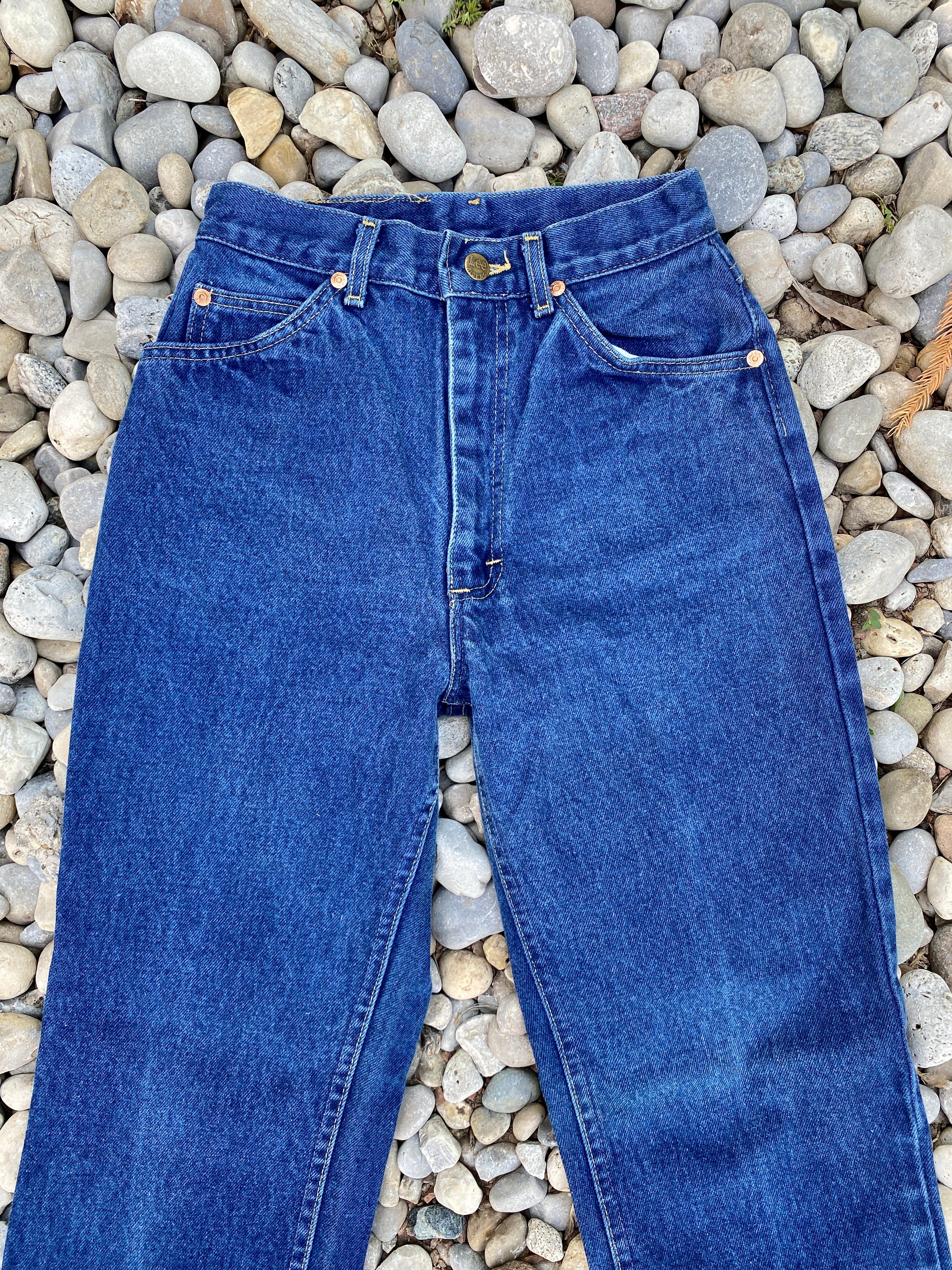 Vintage Lee Riders Dark Blue Wash Jeans size 24 USA