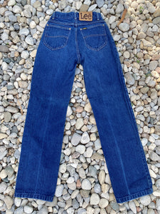 Vintage Lee Riders Dark Blue Wash Jeans size 24 USA