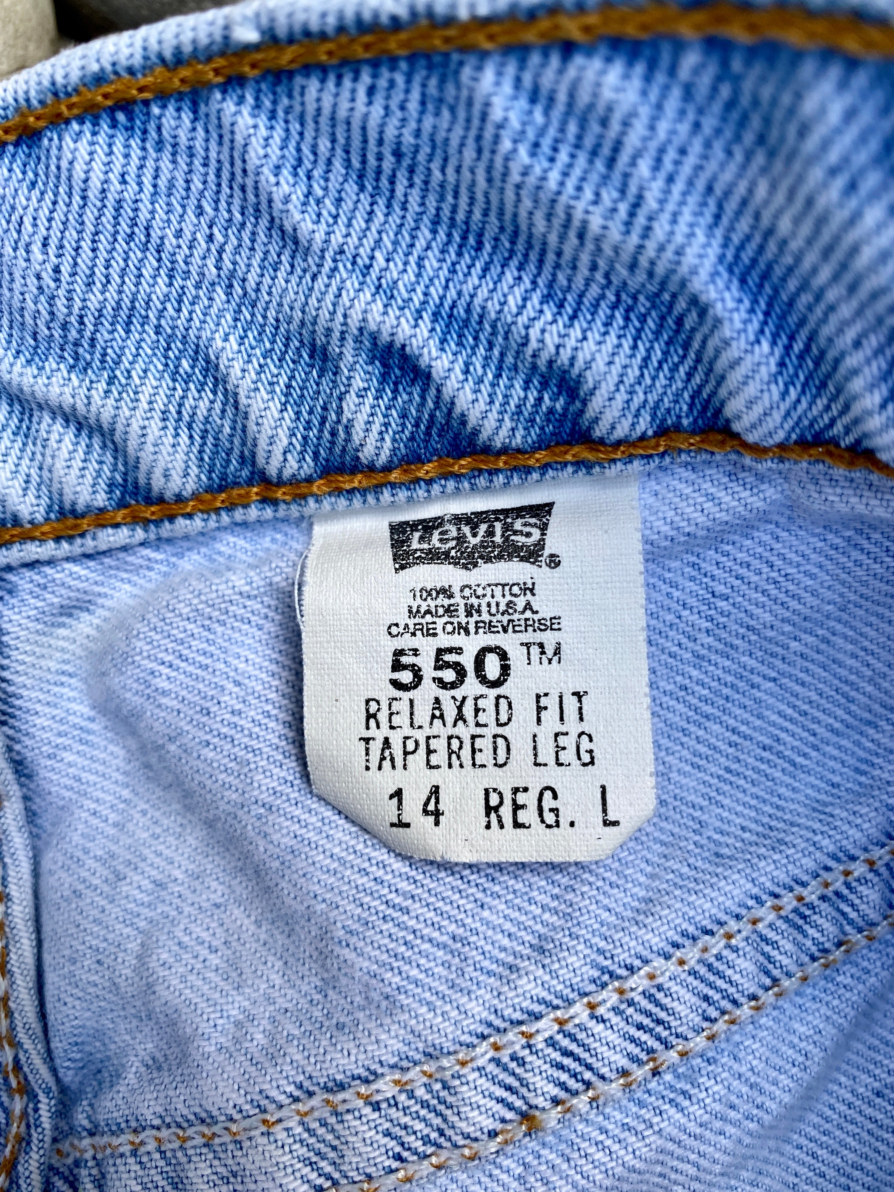 Vintage Levis 550 Light Wash size 32 USA