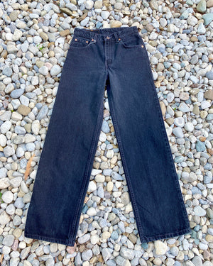 Vintage Levis 565 Black Wash Jeans size 28 USA