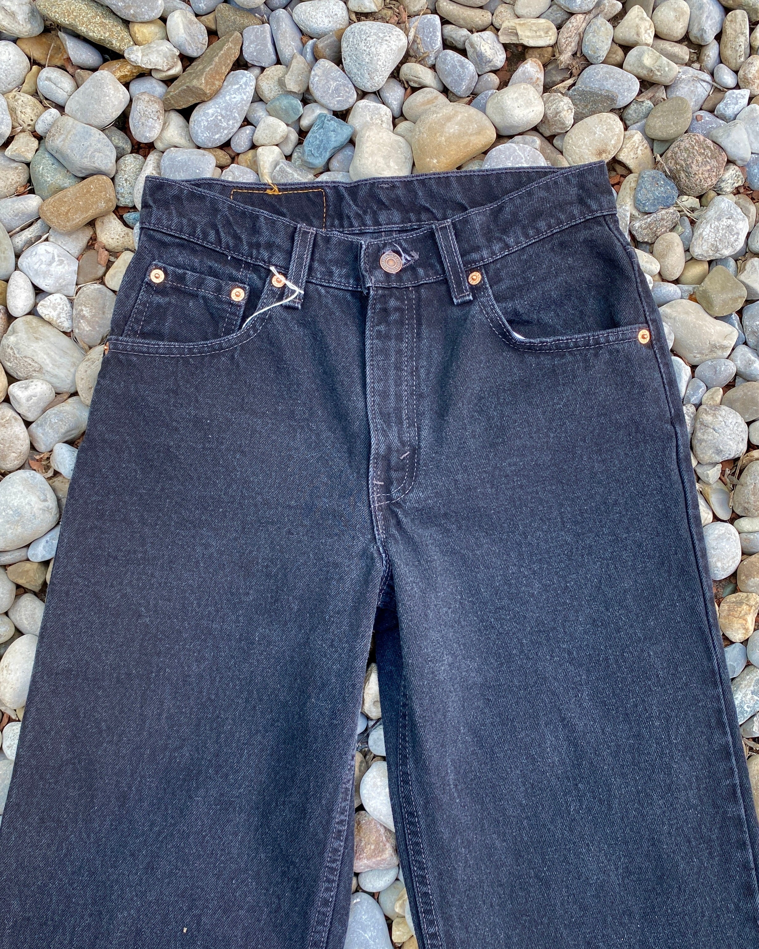 Vintage Levis 565 Black Wash Jeans size 28 USA