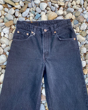 Vintage Levis 565 Black Wash Jeans size 28 USA