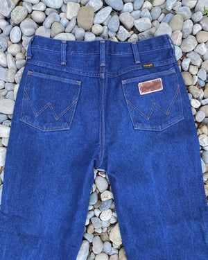 Vintage Wrangler 1970s Flare Dark Wash Jeans size 32 USA