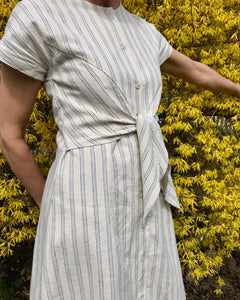 MICAELA GREG  Stripe Knotted Dress
