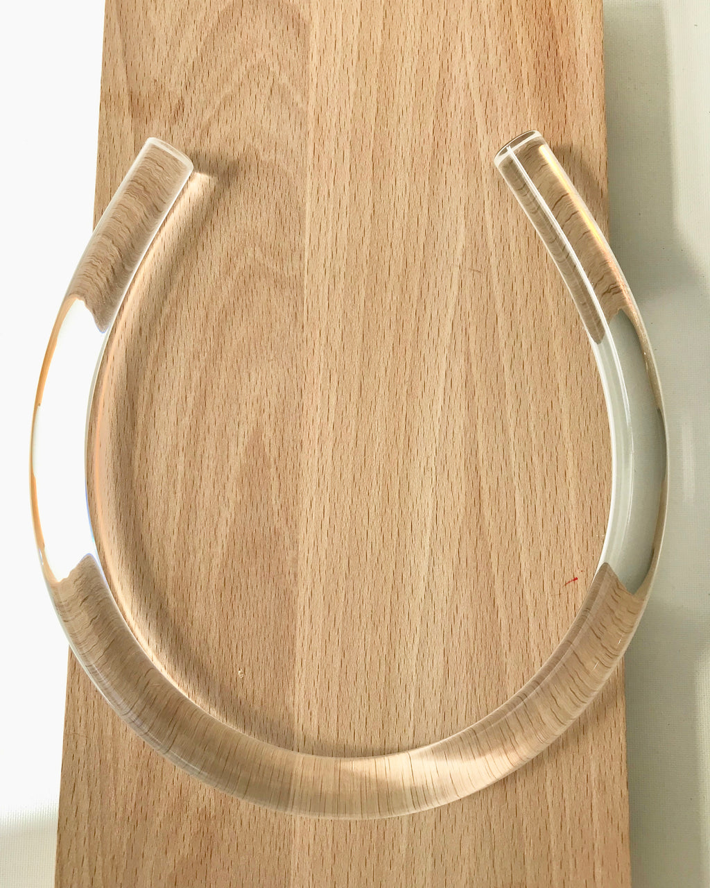 COREY MORANIS Lucite Horseshoe Necklace Medium