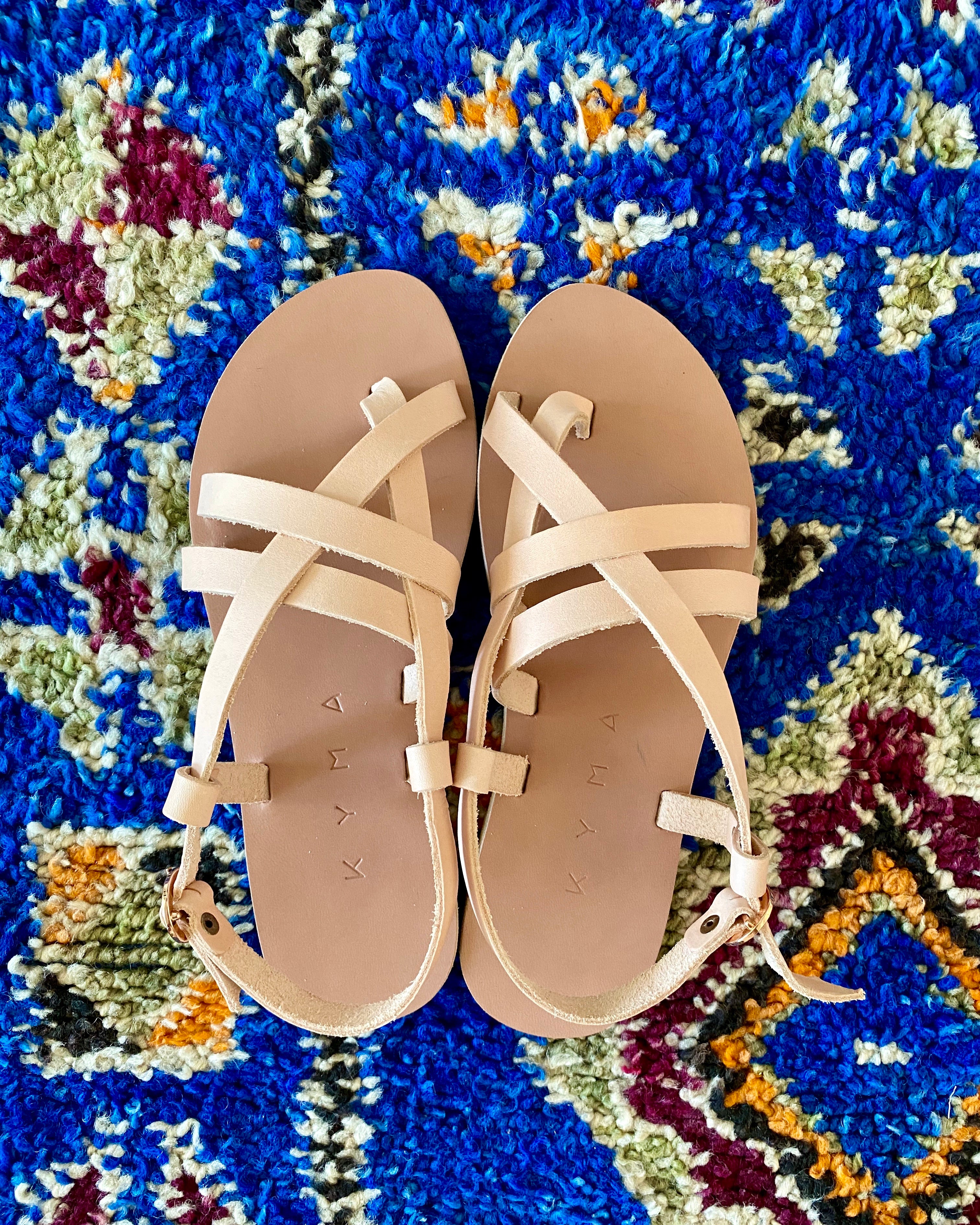 KYMA Elafonisos Blush Sandals Made in Greece