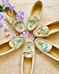 BASTIENS Beaded Moccasins Slippers in Moose Hide