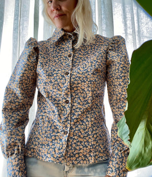 Olenka Corduroy Floral Shirt by TACH CLOTHING