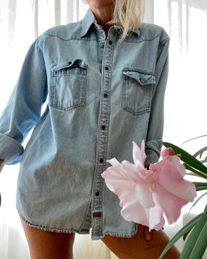Vintage Light Wash Jean Shirt