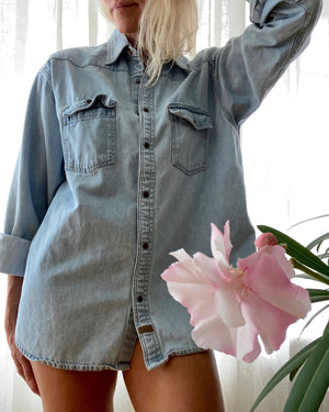 Vintage Light Wash Jean Shirt