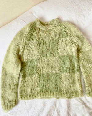 VINTAGE Handknit Mohair Pistachio Sweater