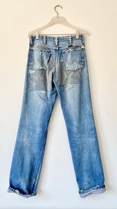 Vintage Wranglers 1970s Super Patched Jeans size 29