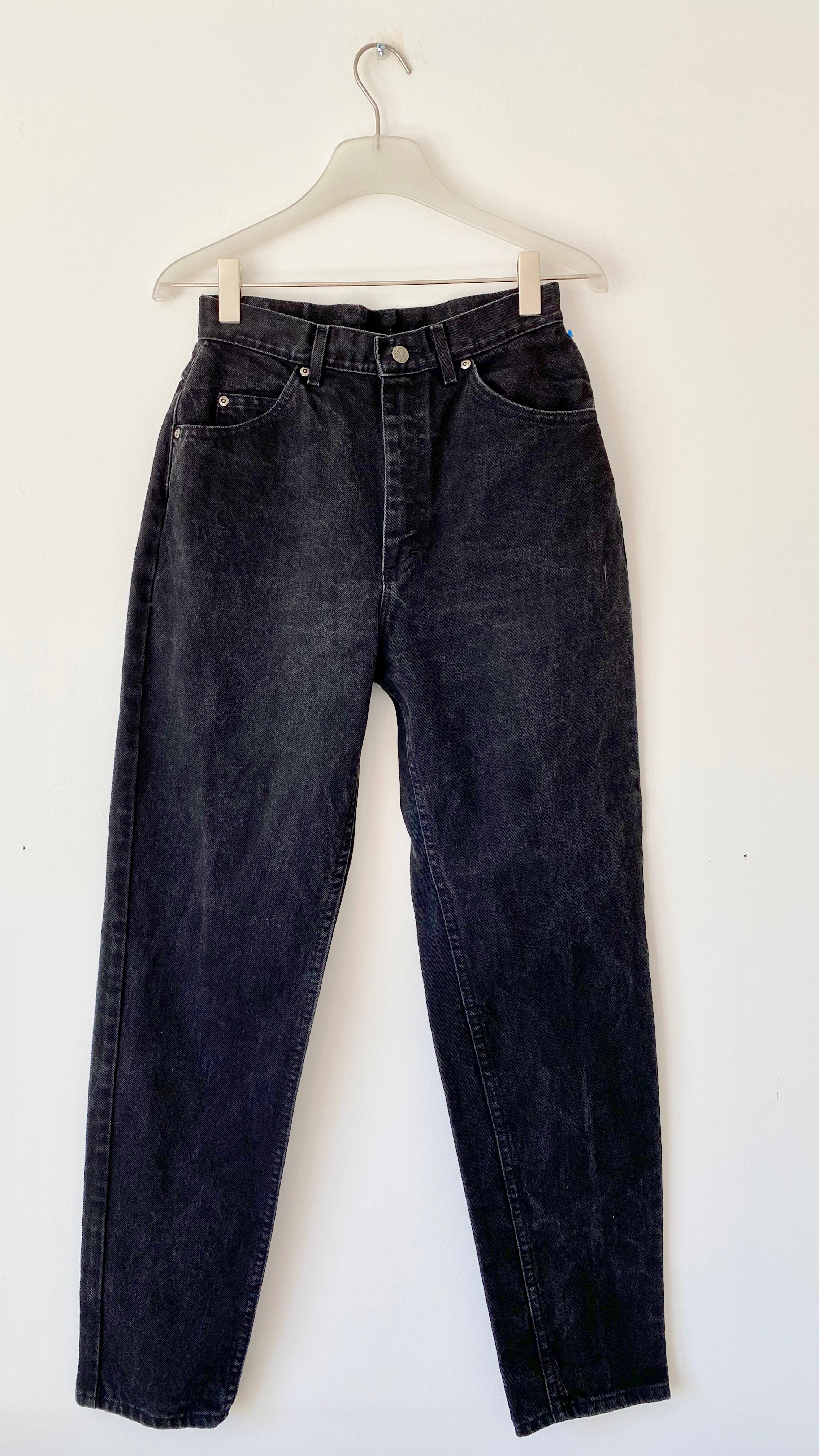 Vintage LEEs Made in USA Black Wash Jeans size 27
