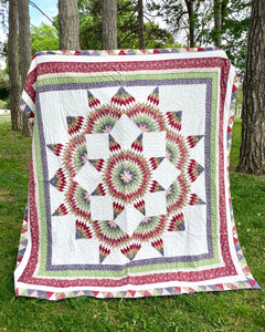 Vintage 8 Point Star Patchwork Quilt