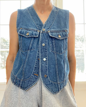 Vintage Eddie Bauer Denim Patch Pocket Vest