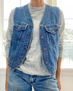 Vintage Eddie Bauer Denim Patch Pocket Vest