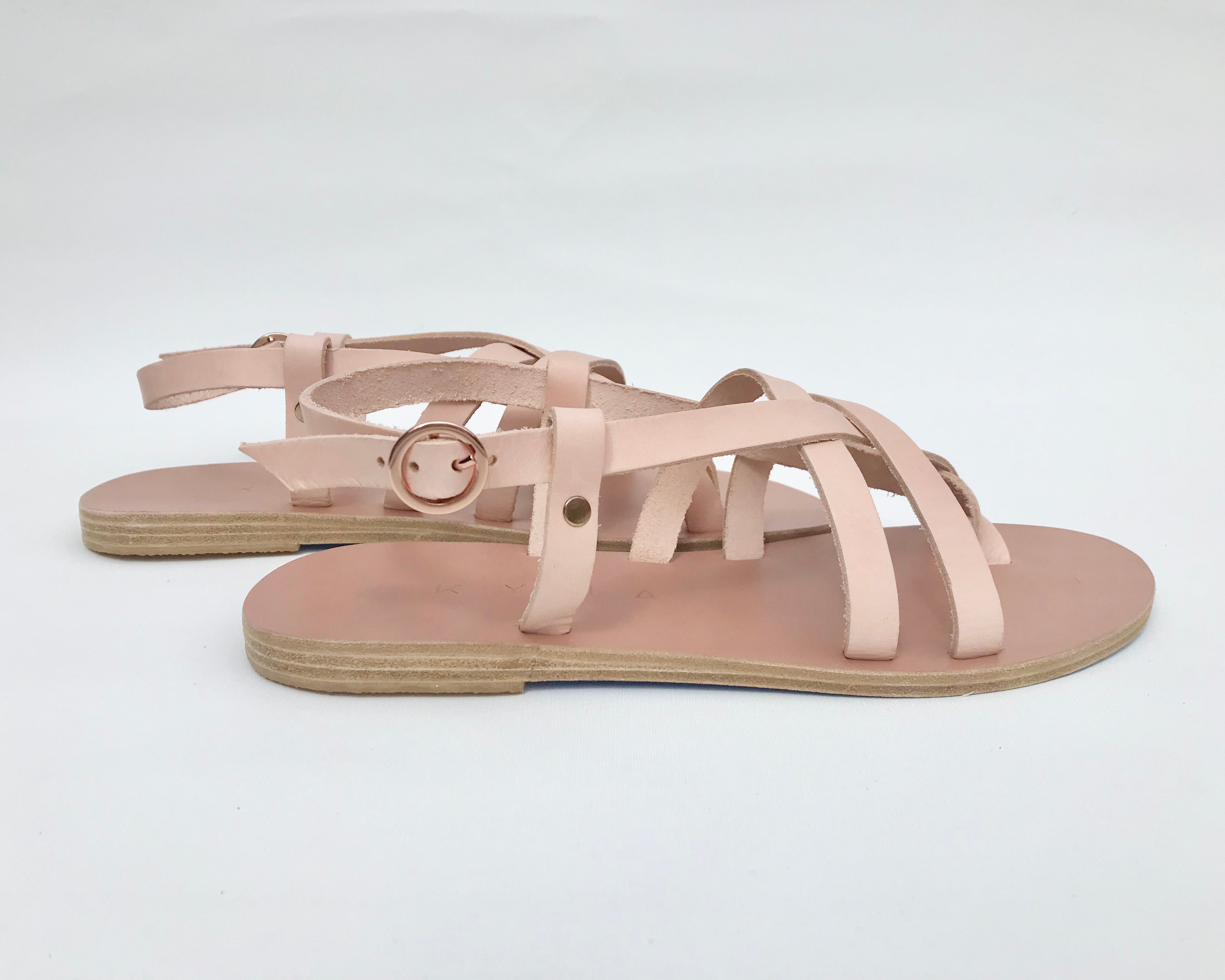 KYMA Elafonisos Blush Sandals Made in Greece