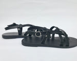 KYMA Elafonisos Black Sandals Made in Greece